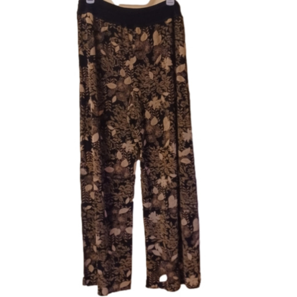 Chicos Travelers pants in a Fall print womens size large Chicos size 2 - Picture 2 of 6